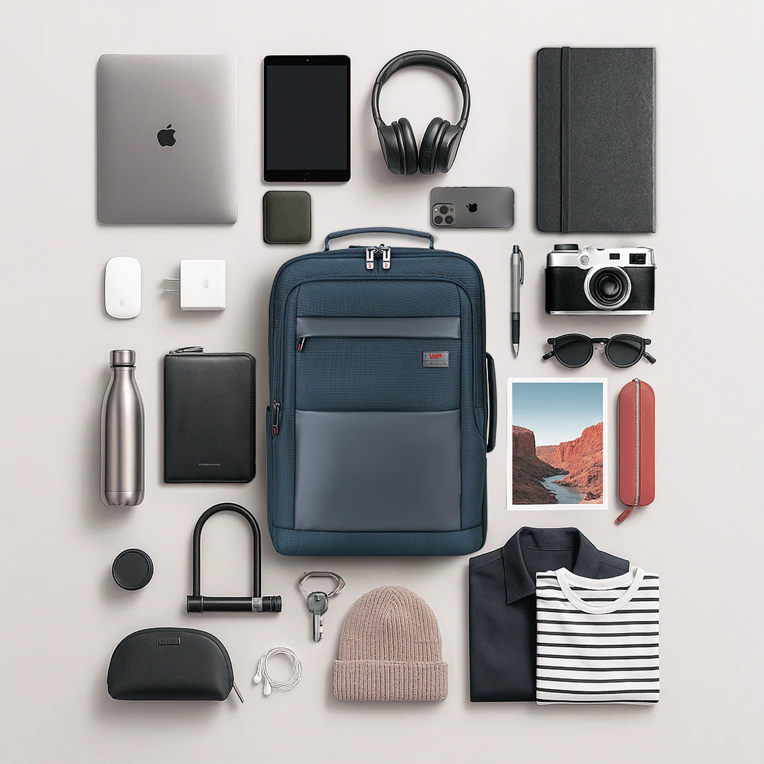 VIP LEGACY Laptop Backpack Navy - Image 8