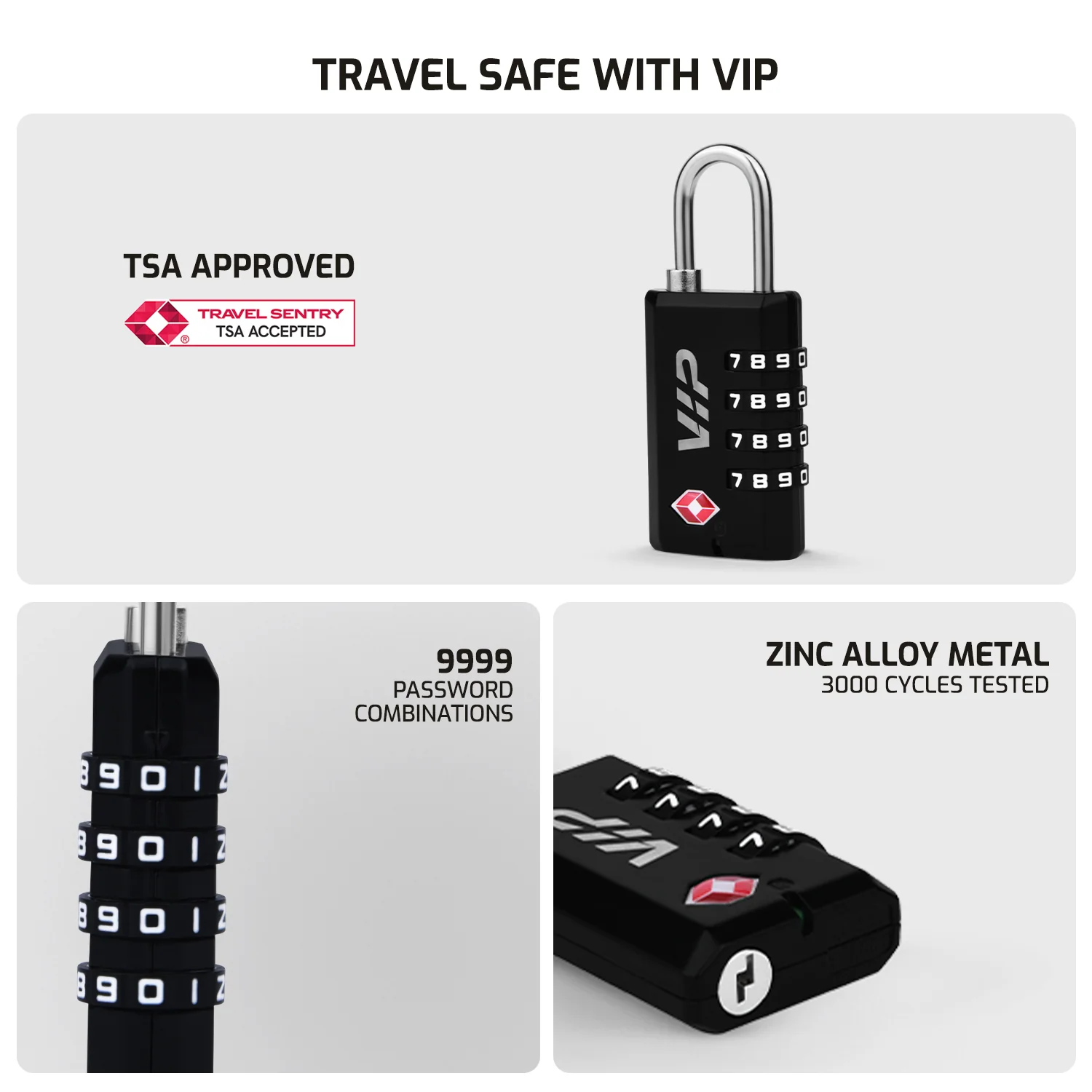 VIP SECURE PRO TSA PAD LOCK - Image 6