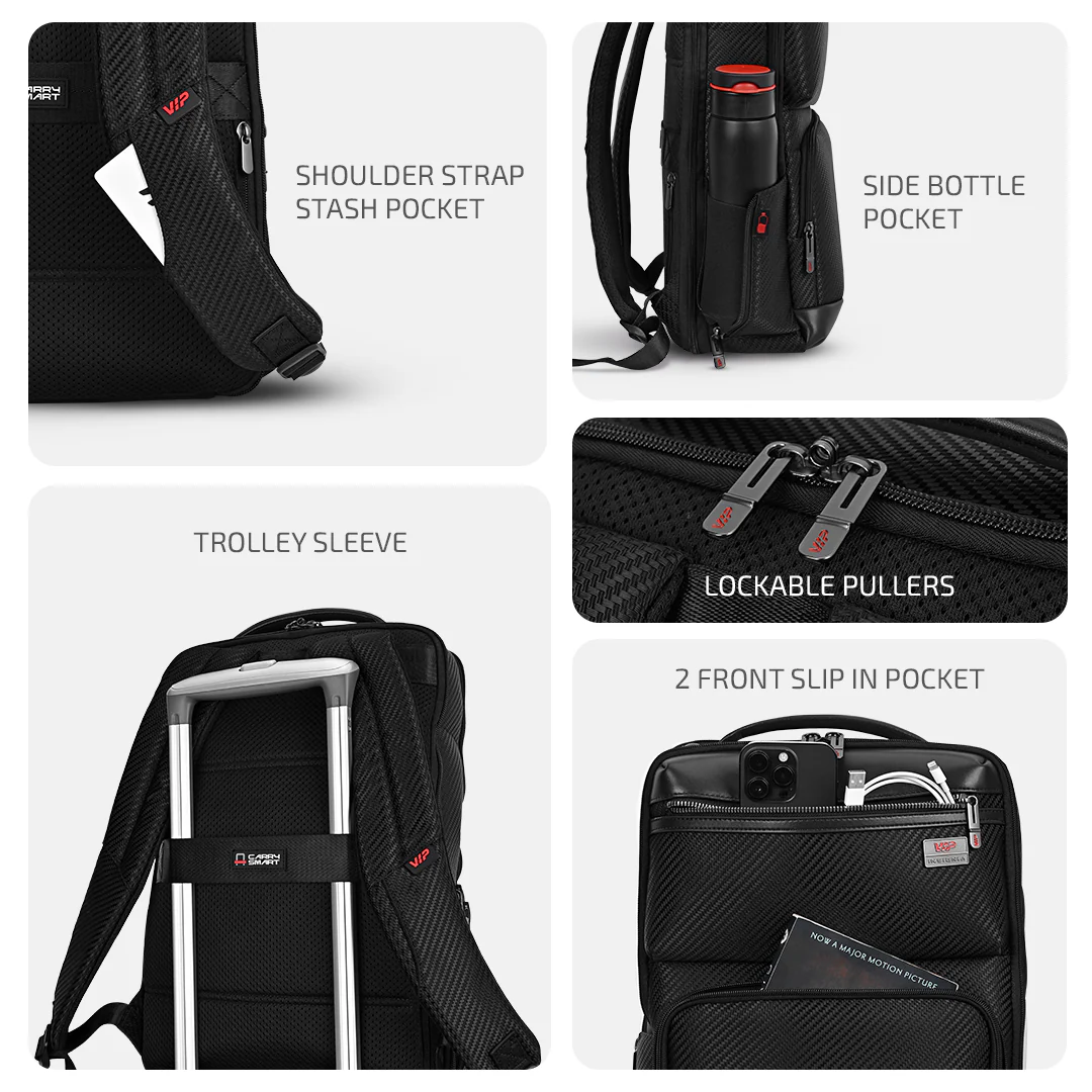 VIP URBAN Mesh Laptop Expander Backpack - Image 5