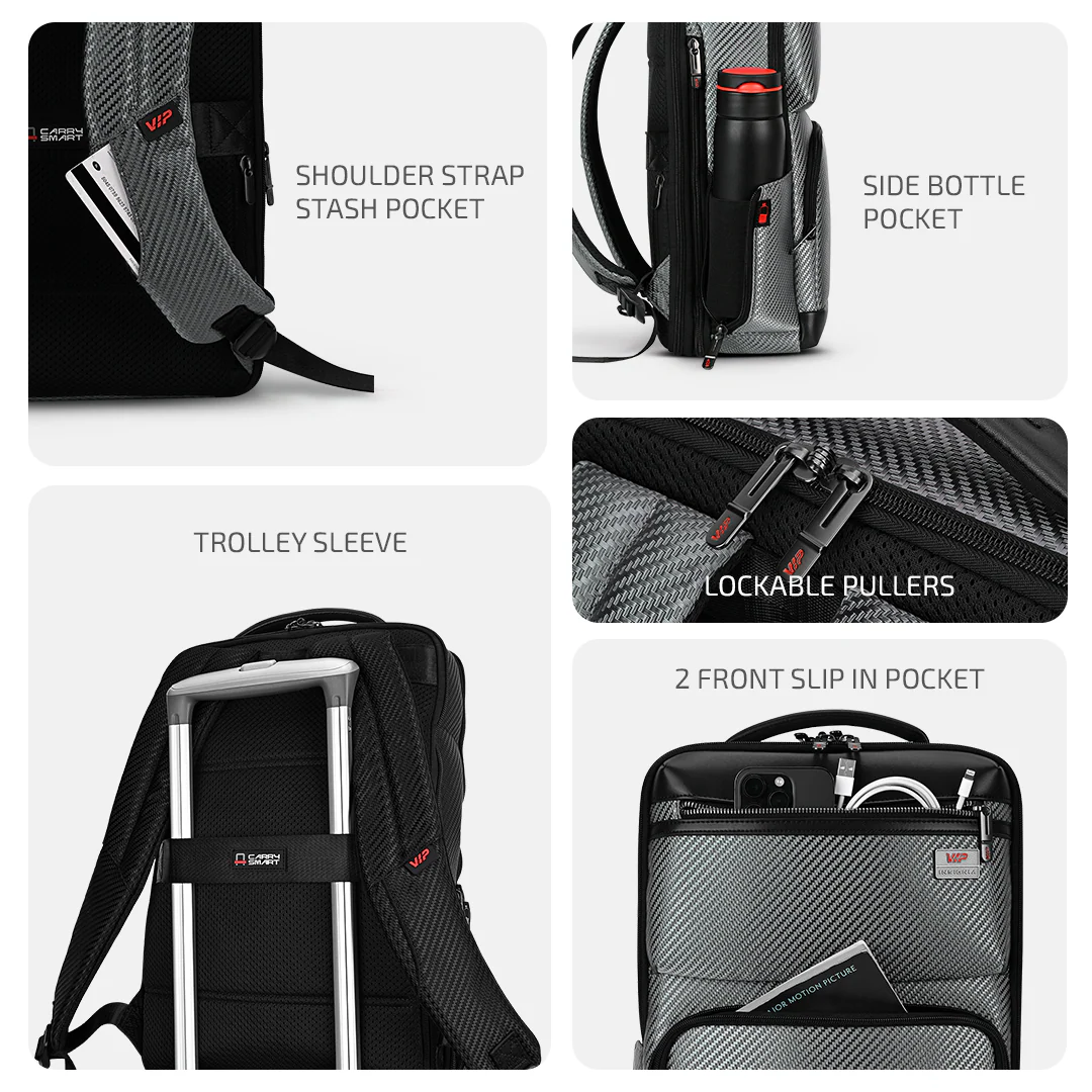 VIP URBAN Mesh Laptop Expander Backpack - Image 5