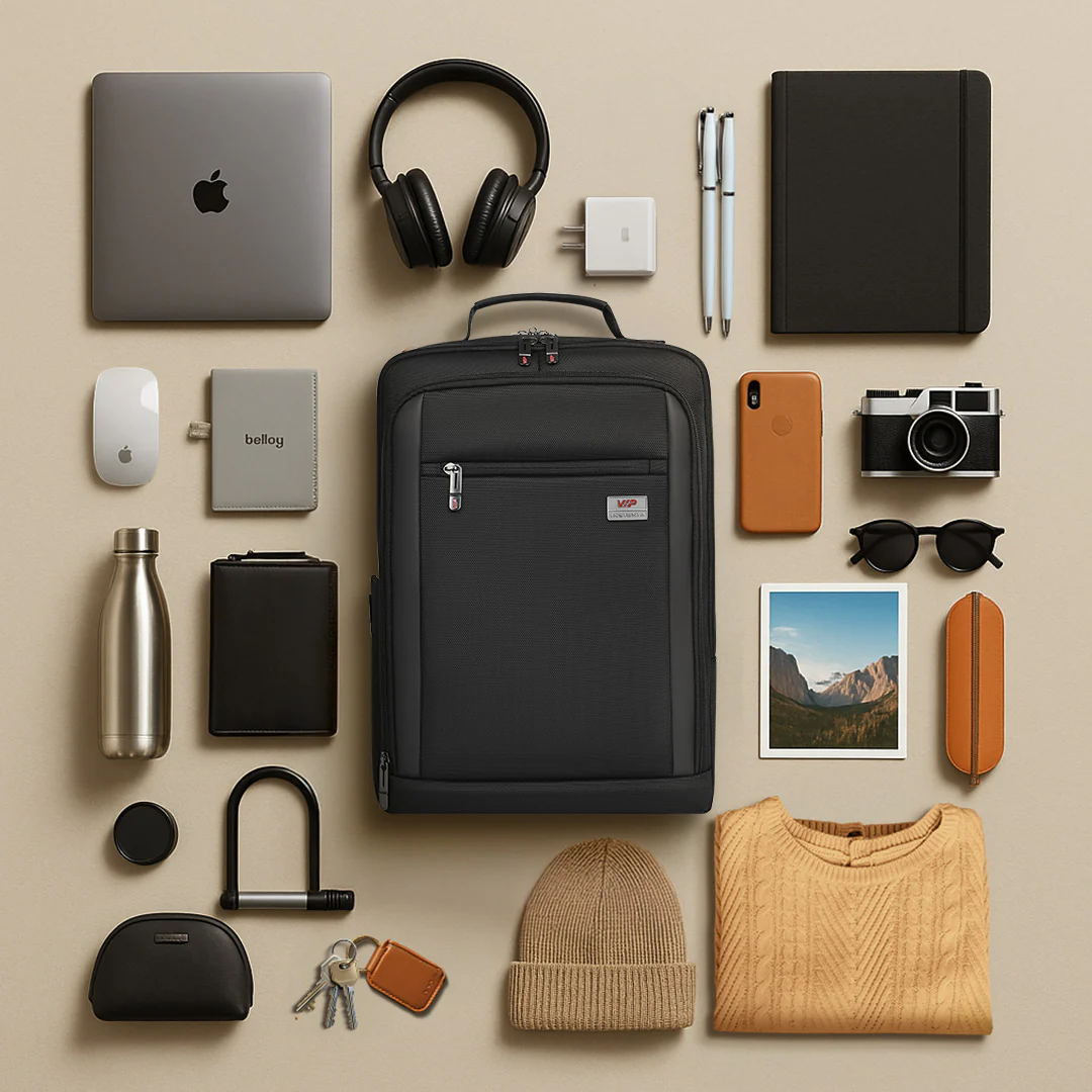 VIP VOGUE Laptop Expander Backpack Black - Image 7